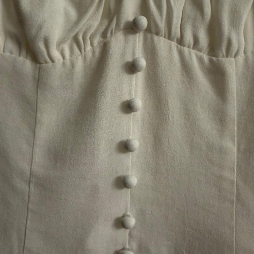 Reformation Bev Top ivory size US 2 BNWT - Picture 7 of 9